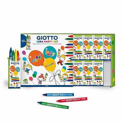 Σετ Κηρομπογιές 4 χρωμάτων (10x4τμχ) - Giotto Cera Party Gifts