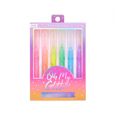 Σετ Neon Glitter μαρκαδόρων υπογράμμισης (6 τεμάχια) - Ooly Oh My Glitter