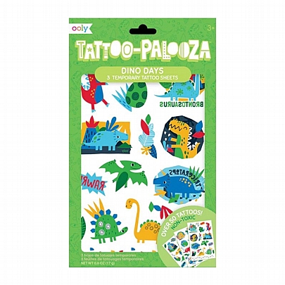 Τατουάζ για παιδιά - Dino Days - Ooly Tattoo Palooza