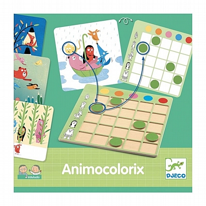 Animocolorix: Eκπαιδευτικό παιχνίδι λογικής σκέψης & χρωμάτων - Djeco