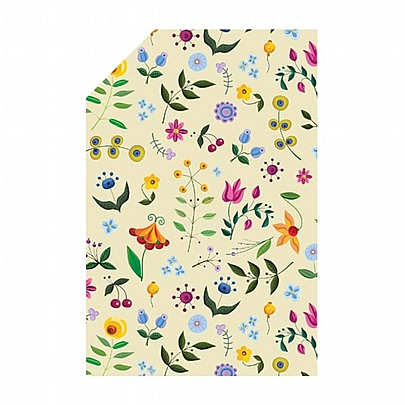 Χαρτί περιτυλίγματος - Yellow Flowers (2m x 70cm) - Florio Carta
