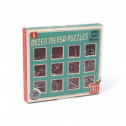 Set Of Dozen Metal Puzzles - Mensa