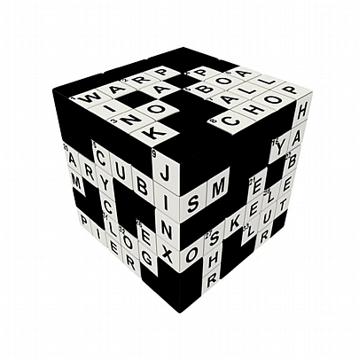 Κύβος Ταχύτητας Crossword - Flat 3x3 - V Cube