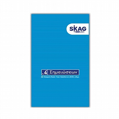 Μπλοκ γραφής Ριγέ - Overlap Νο.4 (50Φ.) - Skag