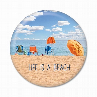 Μαγνητάκι (5.9εκ.) - Life is a beach - Thinkofme
