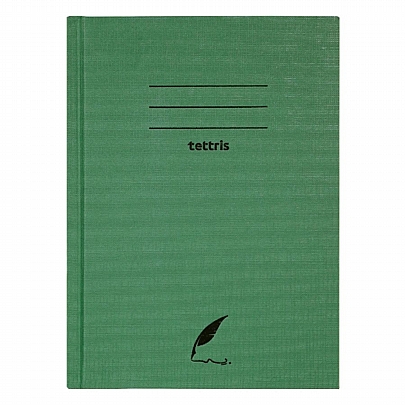 Τετράδιo Ριγέ με Σκληρό εξώφυλλο A4 - Πράσινο (96Φ.) - Tettris