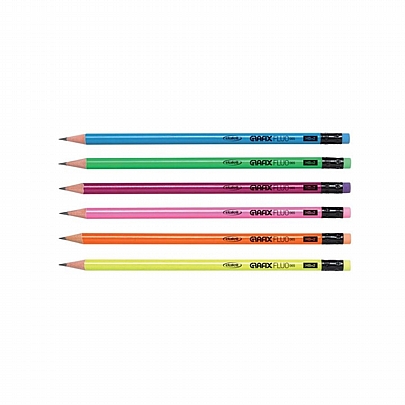 Μολύβι με σβήστρα - Grafix Fluo (HB) - Hi Text
