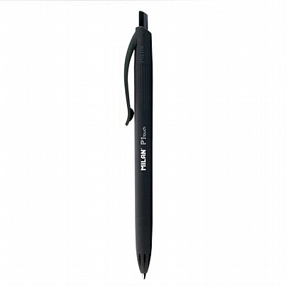 Στυλό Διαρκείας με Κουμπί - Μαύρο (1.0mm) - Milan P1 Touch
