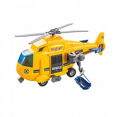Ελικόπτερο Διάσωσης Κίτρινο 1:16 (Με ήχο, Φως & Pullback) - Metropoli