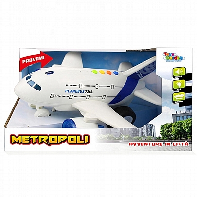 Επιβατικό Αεροπλάνο 1:16 (Με ήχο, Φως & Pullback) - Metropoli