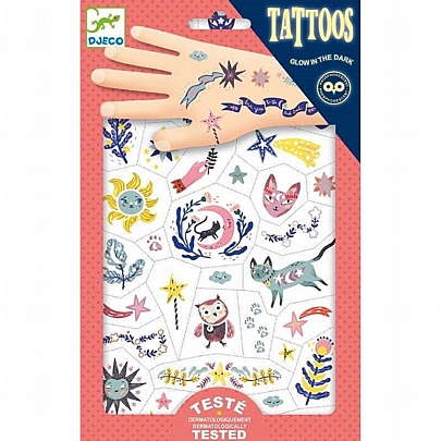 Τατουάζ για παιδιά με φωσφορίζων εφέ - Όνειρα - Djeco
