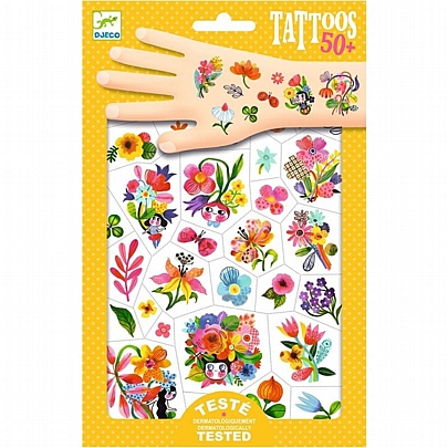 Τατουάζ για παιδιά - Λουλούδια - Djeco