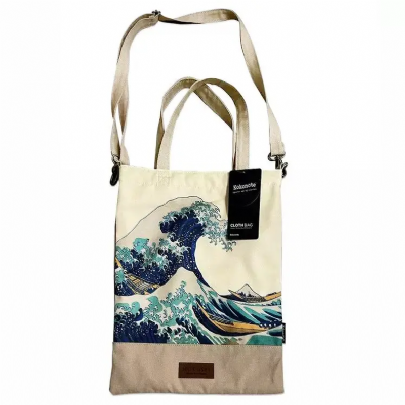 Τσάντα Υφασμάτινη - Hokusai - Logigraf
