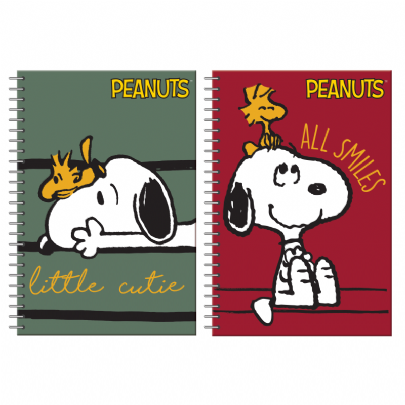 Τετράδιο σπιράλ Β5 - 2 θέματα Snoopy Giggles (70Φ.) - Peanuts
