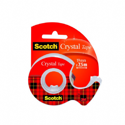 Βάση σελοτέιπ σαλιγκάρι & σελοτέιπ αόρατο (19mmx7.5m) - Scotch Crystal