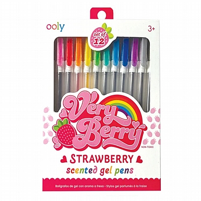 Σετ αρωματικών στύλο strawberry 12 χρωμάτων (2.0mm) - Ooly Very Berry