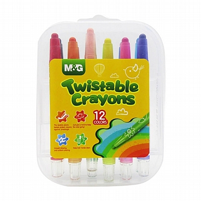 Κηρομπογιές Twistable Crayons 12 χρωμάτων (Ø1mm) - M&G