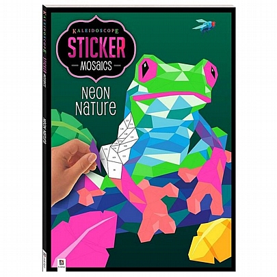 Kaleidoscope Sticker Mosaic: Neon Nature (Βιβλίο με αυτοκόλλητα)