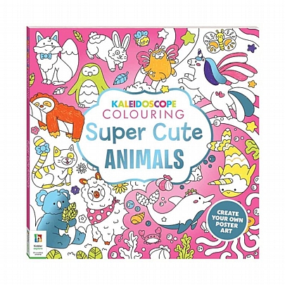 Kaleidoscope Colouring: Super Cute Animals (Βιβλίο ζωγραφικής)
