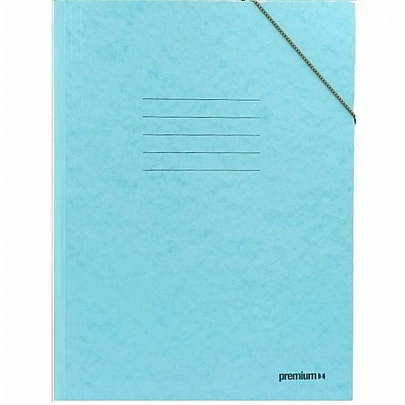 Χάρτινος φάκελος με λάστιχο - Pastel Μπλε (25x35) - A&G