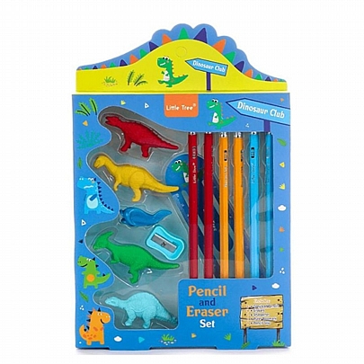 Σετ γραφικής ύλης - Dinosaur Club (13τμχ.) - Little Tree