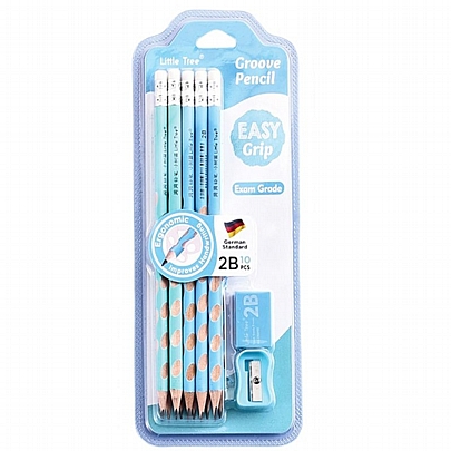 Σετ μολυβιών με σβήστρα - Groove Pencil (12τμχ./2Β) - Little Tree
