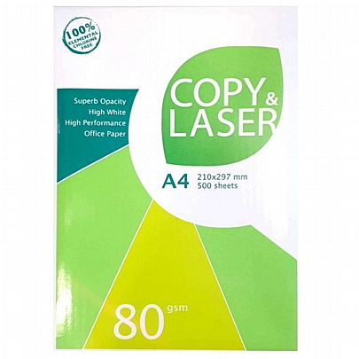 Χαρτί Α4 Copy & Laser (80gr/m²) - Λευκό (500Φ.) - Salkopaper