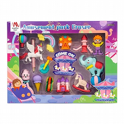 Σετ σβήστρες - Λουνα Παρκ (14τμχ.) - Qihao