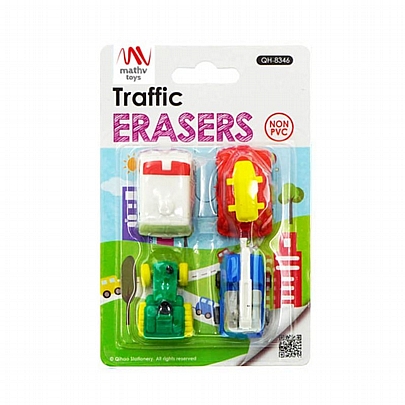 Σετ σβήστρες - Αυτοκίνητα (4τμχ.) - Qihao