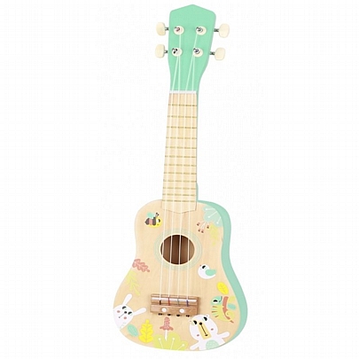 Ξύλινη Παιδική Κιθάρα (4 Χορδές) - Ζωάκια - Tooky Toy