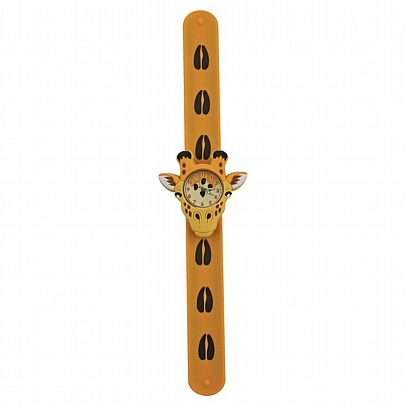 Παιδικό ρολόι χειρός Snap βραχιόλι (Πορτοκαλί) - Giraffe - Keycraft