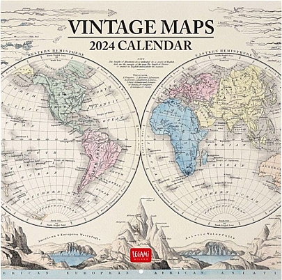 Μηνιαίο Ημερολόγιο Τοίχου 2024 - Vintage Maps (30x29) - Legami
