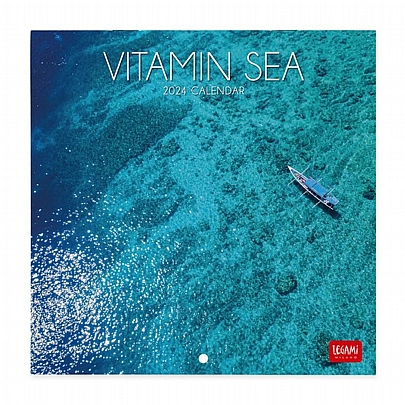 Μηνιαίο Ημερολόγιο Τοίχου 2024 - Vitamin Sea (18x18) - Legami