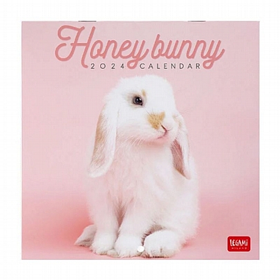 Mηνιαίο Ημερολόγιο Τοίχου 2024 - Honey Bunny (18x18) - Legami