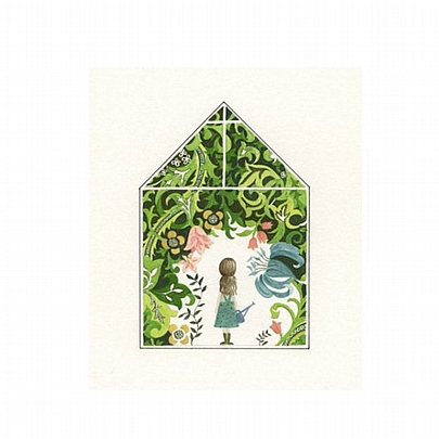 Ευχετήρια κάρτα με Φάκελο - Girl in a Greenhouse (13.5x17) - Art File