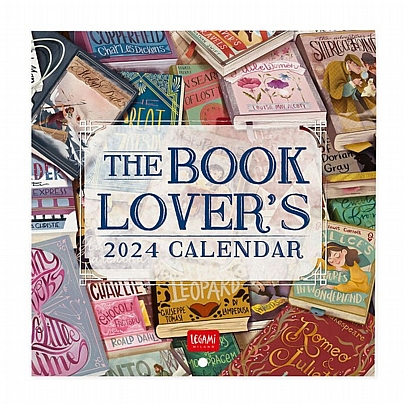 Μηνιαίο Ημερολόγιο Τοίχου 2024 - The Book Lover's (18x18) - Legami