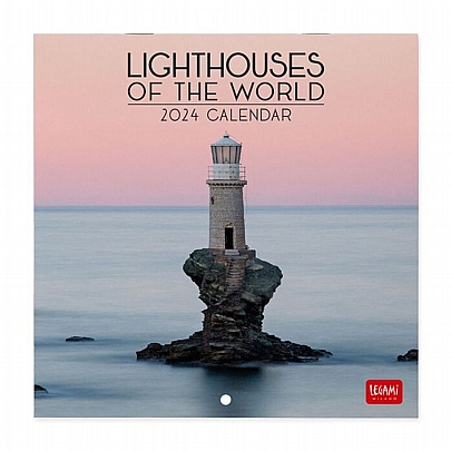 Μηνιαίο Ημερολόγιο Τοίχου 2024 - Lighthouses of the world (18x18) - Legami