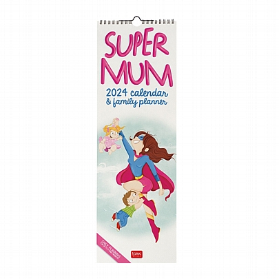 Μηνιαίο Ημερολόγιο Τοίχου 2024 - Super Mum (16x49) - Legami