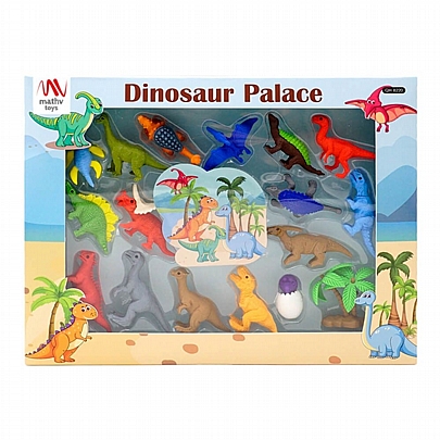 Σετ σβήστρες - Το Παλάτι των Δεινοσαύρων (17τμχ.) - Qihao