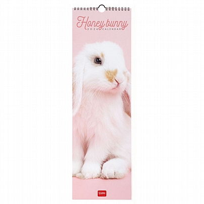 Μηνιαίο Ημερολόγιο Τοίχου 2024 - Honey bunny (16x49) - Legami