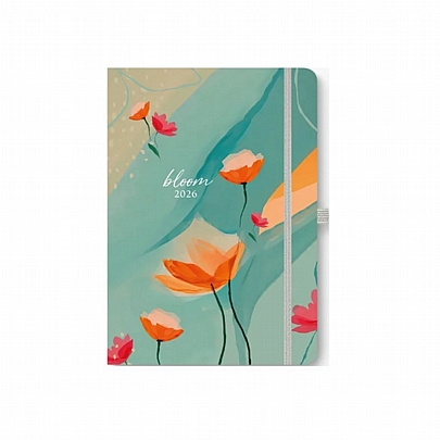 Ημερήσιο Ημερολόγιο με λάστιχο Free Dream 2026 - Bloom (12x17) - AdBook
