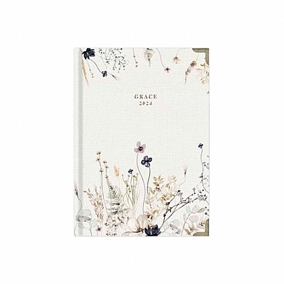Ημερήσιο Ημερολόγιο Grace 2024 - Winter Flowers (12x17) - AdBook