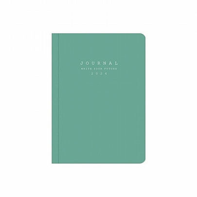 Ημερήσιο Ημερολόγιο Craft Journal 2024 - Sage Leaf (12x17) - AdBook