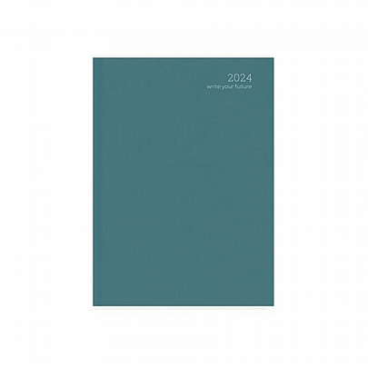 Ημερήσιο Ημερολόγιο Simple Velvet Edition 2024 - Cadet Blue (12x17) - AdBook