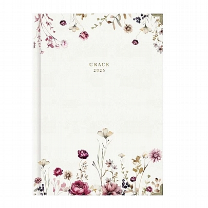Ημερήσιο Ημερολόγιο Grace 2026 - Autumn Flowers (17x25) - AdBook