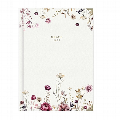 Ημερήσιο Ημερολόγιο Grace 2027 - Autumn Flowers (17x25) - AdBook