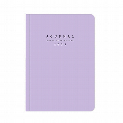 Ημερήσιο Ημερολόγιο Craft Journal 2024 - Lilac (14x21) - AdBook