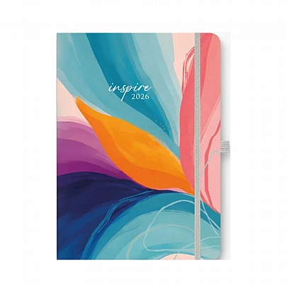 Ημερήσιο Ημερολόγιο με λάστιχο Free Dream 2026 - Inspire (14x21) - AdBook