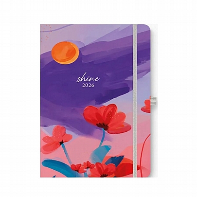 Ημερήσιο Ημερολόγιο με λάστιχο Free Dream 2026 - Shine (14x21) - AdBook