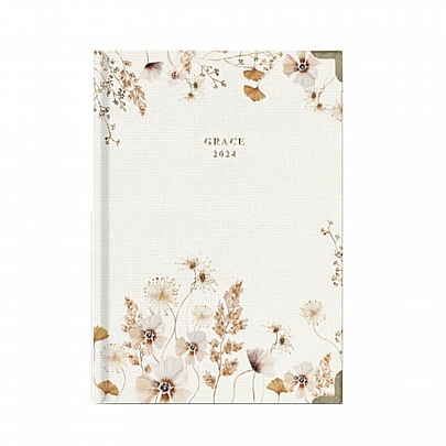 Ημερήσιο Ημερολόγιο Grace 2024 - Wildflowers (14x21) - AdBook